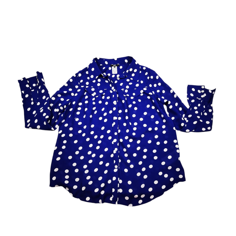 Blue Polka Dot Blouse